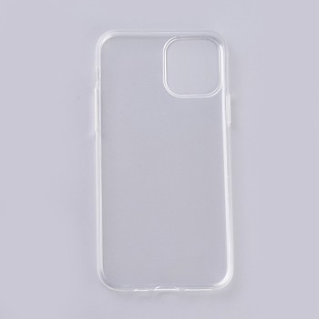 Transparent DIY Blank Silicone Smartphone Case, Fit for iPhone11Pro(5.8 inch), For DIY Epoxy Resin Pouring Phone Case, White, 14.5x7.3x0.9cm