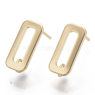 Brass Stud Earring Findings(X-KK-T056-10G-NF)-3