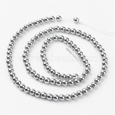 Vacuum Plating Non-Magnetic Synthetic Hematite Beads Strands(G-D010-1)-3