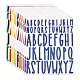 12 Sheets 12 Styles PVC Alphabet Mailbox Decorative Stickers(STIC-GL0001-04)-1