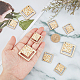 SUPERFINDINGS 20Pcs 2 Styles Hollow Wooden Pendants(WOOD-FH0001-98)-3