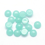 Natural Jade Cabochons, Half Round, Dyed, 6x3~3.5mm(X-G-P393-R27-6mm)