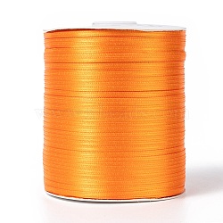 Double Face Satin Ribbon, Polyester Ribbon, Orange, 1/8 inch(3mm) wide, about 880yards/roll(804.672m/roll)(RC3mmY024)