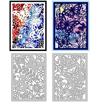 Butterfly Carbon Steel Cutting Dies Stencils, for DIY Scrapbooking, Photo Album, Decorative Embossing Paper Card, Greeting Card Mold, 107x147x0.8mm