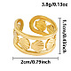 304 Stainless Steel Cuff Open Rings(MJ7510-2)-1