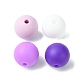 Round Food Grade Eco-Friendly Silicone Focal Beads(SIL-F003-01D)-2