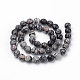 Natural Black Silk Stone/Netstone Beads Strands(G-Q462-103-8mm)-2