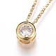 304 Stainless Steel Pendant Necklaces(NJEW-O108-29G)-1