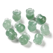 Natural Green Aventurine Beads, Flower, 10x9.5mm, Hole: 1.2mm(G-G109-01H)