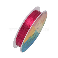 Round Copper Jewelry Wire, Crimson, 20 Gauge, 0.8mm, about 9.84 Feet(3m)/roll(CWIR-CW0.8mm-27)