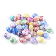 Acrylic Beads, Imitation Gemstone, Rondelle, Mixed Color, 15.5~16x10mm, Hole: 2mm, about 320pcs/500g(MACR-E025-31)
