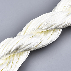 Polyester Thread, Beige, 2mm, about 10m/bundle(OCOR-S124-12)