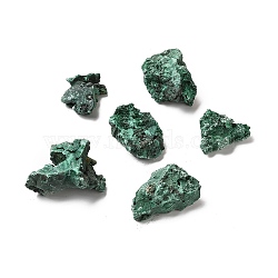 Rough Nuggets Natural Malachite Healing Stone, Mineral Specimen Home Decoration, 35~72x20~50x19~48mm, 11pcs/1000g(G-G999-A02)