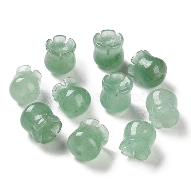 Flower Green Aventurine Beads