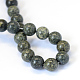 Natural Serpentine/Green Lace Stone Round Bead Strands(G-E334-10mm-14)-3