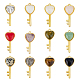 HOBBIESAY 12Pcs 12 Style Natural & Synthetic Gemstone Pendants(G-HY0001-09)-1