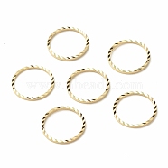 Brass Linking Rings, Long-Lasting Plated, Cadmium Free & Lead Free, Round Ring, Real 24K Gold Plated, 14x1mm, Inner Diameter: 12mm(KK-F831-018D-G-RS)