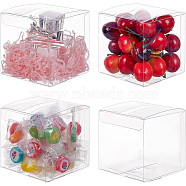 Transparent Plastic PET Box Gift Packaging, Waterproof Folding Cartons, Cube, Clear, 8x8x8cm(CON-WH0052-8x8cm)