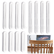 3 Sets 3 Style Silicone Anti-Collision Bumper Guard Protector Strips, Adhesive Bumpers for Refrigerator, Furniture, Cabinets, Wall, Car, Oval, Clear, 60~140x14~18.5x5mm, 4pcs/set, 1 set/style(FIND-OC0002-15)