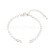 304 Stainless Steel Bracelet Makings, with 304 Stainless Steel Cable Chains & Lobster Claw Clasps & Jump Rings, Silver, 6-1/8 inch(15.5cm), Hole: 2.5mm(AJEW-JB00998)