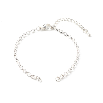 304 Stainless Steel Bracelet Makings, with 304 Stainless Steel Cable Chains & Lobster Claw Clasps & Jump Rings, Silver, 6-1/8 inch(15.5cm), Hole: 2.5mm