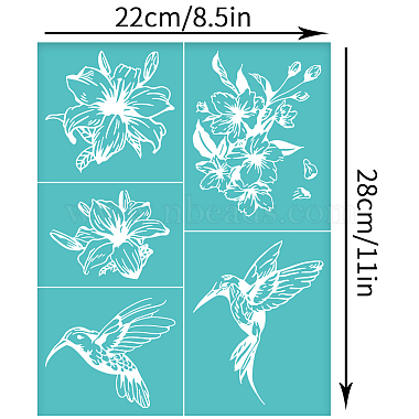 Pochoir de sérigraphie auto-adhésif(DIY-WH0338-227)-2