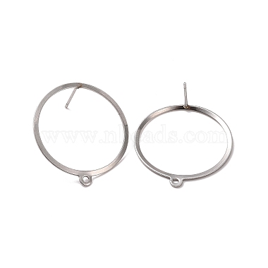 boucles d'oreilles à tige en acier inoxydable anti-ternissement 201(X-STAS-K241-12P)-2