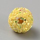 perles acryliques opaques(MACR-WH0010-12H)-2