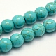 Chapelets de perles en turquoise synthétique(X-TURQ-F007-01B-4mm)-1