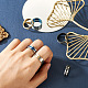 6Pcs 3 Colors Stainless Steel Plain Band Rings(RJEW-CF0001-03)-6