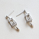 Brass Lantern Dangle Stud Earrings for Women(BAPE-PW0002-06B-P)-1