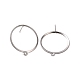 boucles d'oreilles à tige en acier inoxydable anti-ternissement 201(X-STAS-K241-12P)-2