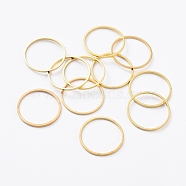 Brass Linking Rings, Golden, 18x0.7~1mm(X-EC18718MM-G)