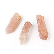Natural Quartz Crystal Beads, No Hole/Undrilled, Nuggets, Orange, 70~125x20~38mm(G-F594-08B)