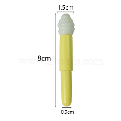 Plastic Seam Rippers, Sewing Tools, Yellow, 8x1.5cm(PW-WG10E97-02)