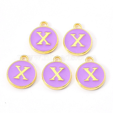 Golden Plated Alloy Enamel Charms(X-ENAM-S118-10X)-2