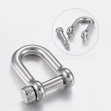 304 Stainless Steel D-Ring Anchor Shackle Clasps(STAS-H447-02P)-2