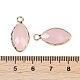 Natural Rose Quartz Faceted Pendants(G-G193-01G-08)-3