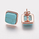 Synthetic Turquoise Stud Earrings(EJEW-F139-A04)-2