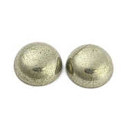 Natural Pyrite Cabochons, Half Round/Dome, 12x5mm(G-G013-01C)