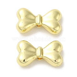 Rack Plating Alloy Beads, Cadmium Free & Nickel Free & Lead Free, Bowknot, Golden, 10.5x18x4.5mm, Hole: 1.6mm(PALLOY-P304-19G)