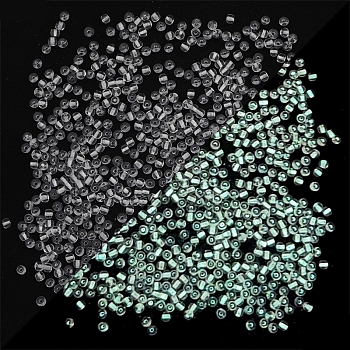 11/0 Luminous Glass Seed Beads, Inside Colours, Glow in the Dark Round Beads, White, 2mm, Hole: 1mm, about 660Pcs/bag