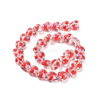Valentine's Day Handmade Glass Enamel Beads Strands(LAMP-K037-09H)-4