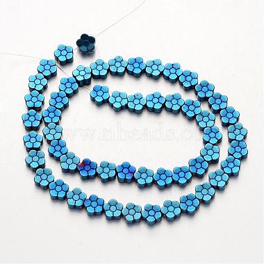 Electroplate Non-magnetic Synthetic Hematite Beads Strands(G-F300-07)-3