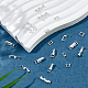 24Pcs 2 Styles Brass Fold Over Clasps(KK-FH0007-55P)-4