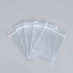 Polyethylene Zip Lock Bags, Resealable Packaging Bags, Top Seal, Self Seal Bag, Rectangle, Clear, 6x4cm, Unilateral Thickness: 2.9 Mil(0.075mm), 500pcs/group(OPP-R007-4x6)