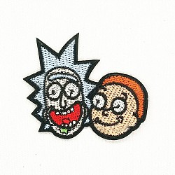 Computerized Embroidery Cloth Iron on/Sew on Patches, Costume Accessories, Cartoon, Colorful, 6.3x5.5cm(DIY-F034-C05)