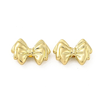 Alloy Beads, Long-Lasting Plated, Lead Free & Cadmium Free & Nickel Free, Bowknot, Golden, 12x17x6mm, Hole: 1.8mm