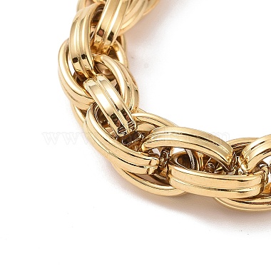 201 bracelets chaîne corde en acier inoxydable pour hommes(BJEW-R313-06G)-5