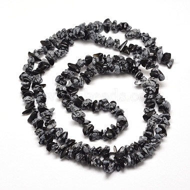 Snowflake Obsidian Chip Bead Strands(G-M205-23)-2